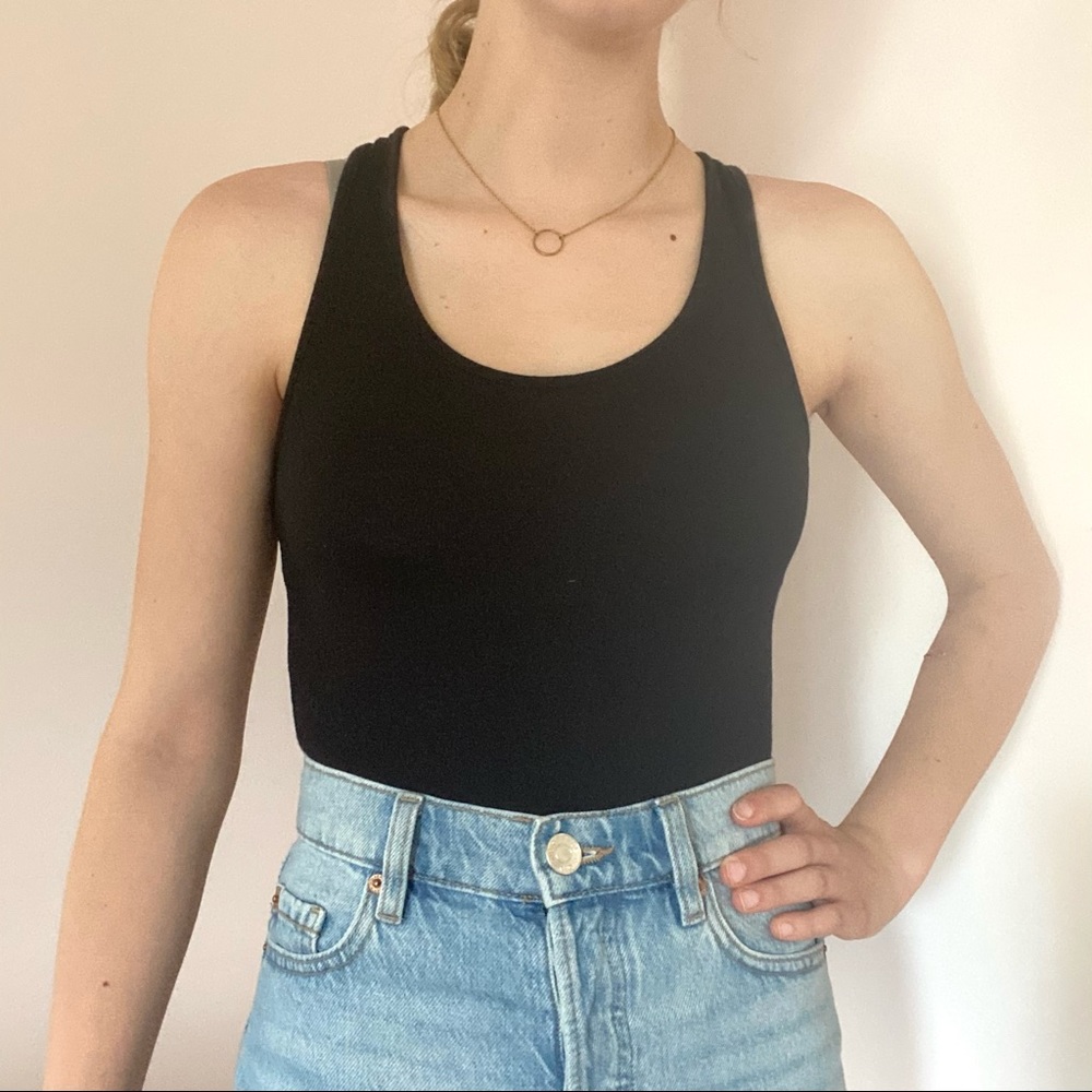 Active Basic Black Body Suit Size S